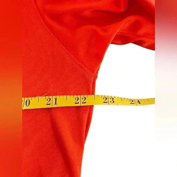 Clemson Tigers Mens Polo Shirt Orange Short Sleeve Spell Out Pullover Large - Picture 7 of 9